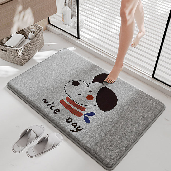 Funny Cartoon Bath Mat Kalsten
