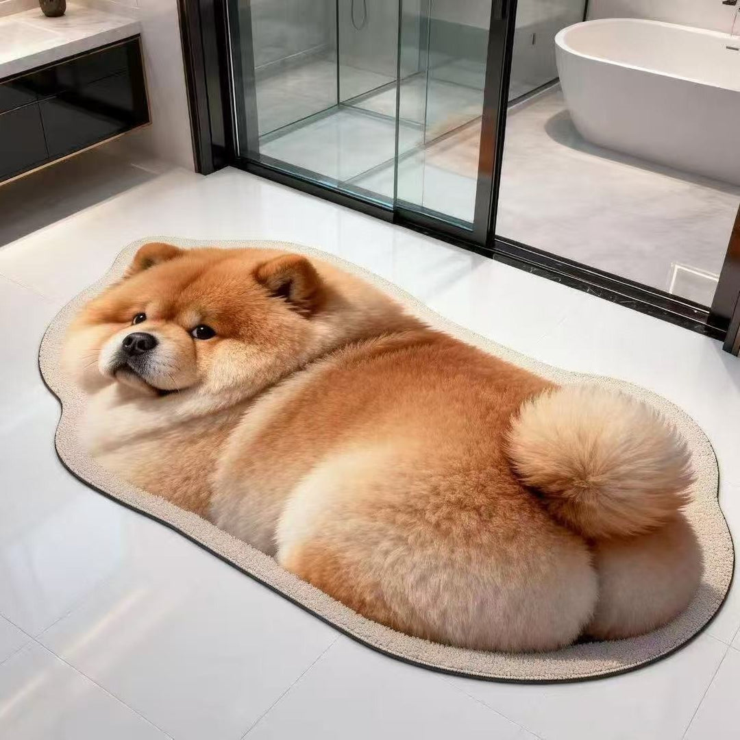 Cat-Shaped Area Rug
