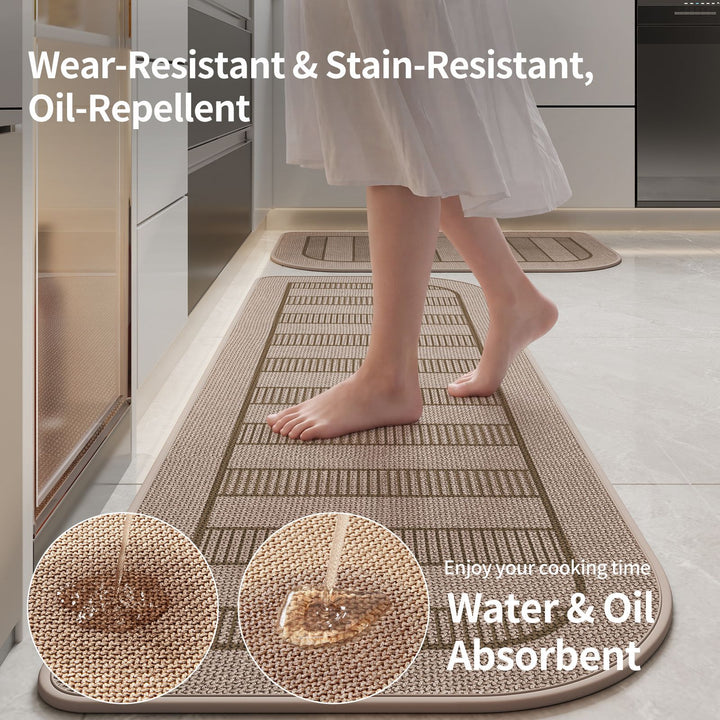 Durable Non-Slip Kitchen Comfort Mat Set