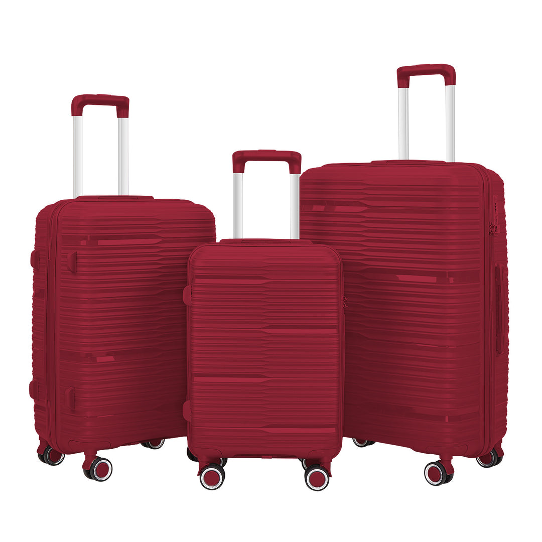 Women's Stylish Textured Hard Shell Luggage Set Kalsten