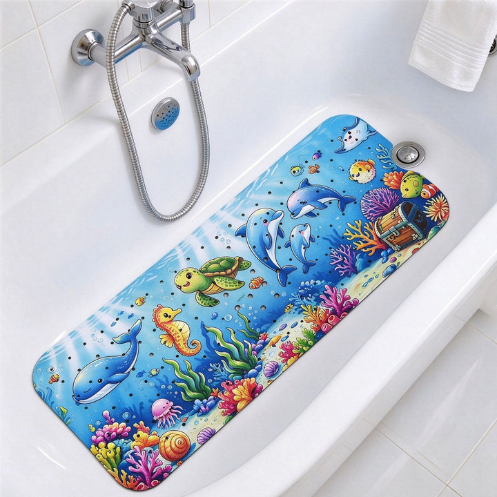Nautical Themed Non-Slip Bath Mat Kalsten