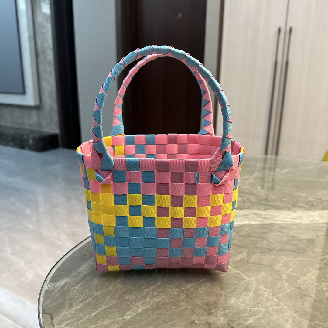 Playful and Colorful Basket Bag Kalsten