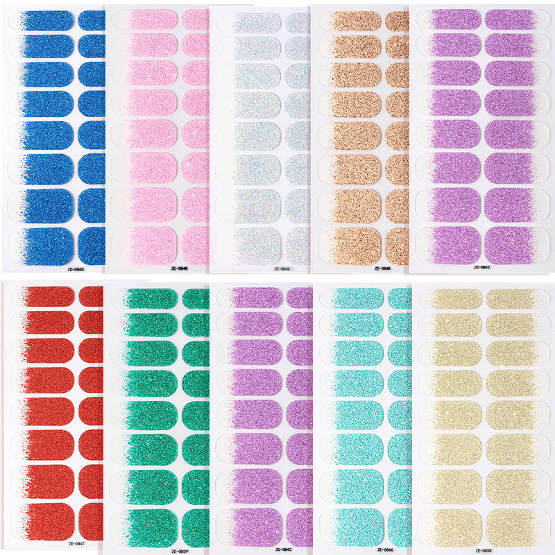 Glitter Ombre Nail Wraps