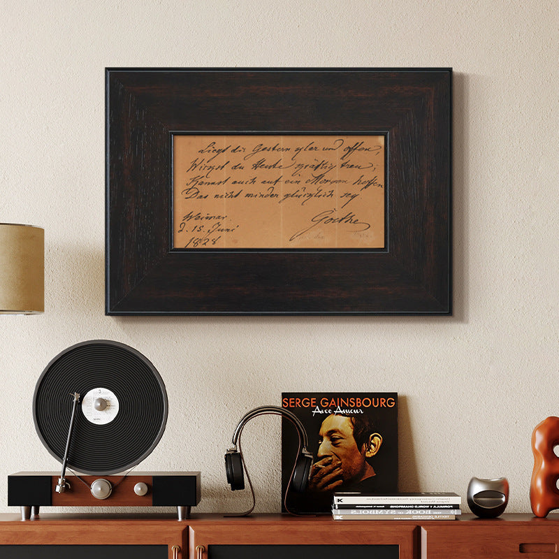 Elegant Framed Literary Art