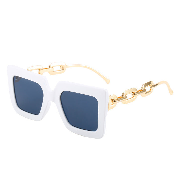 Women Cat-Eye Sunglasses with Luxurious Design and Chain Frame Kalsten