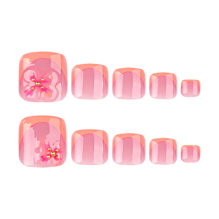 Artful toenail art with floral accents Kalsten