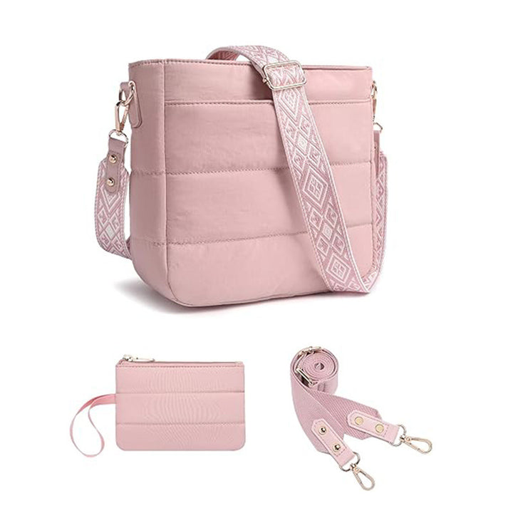 Fashionable shoulder bag with removable card case Kalsten