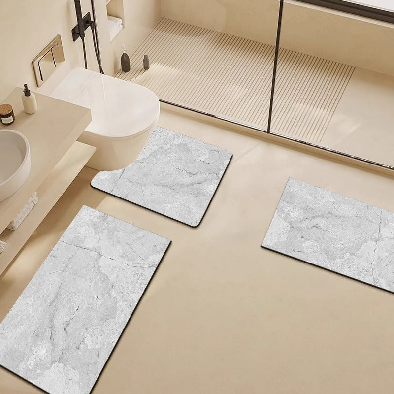 Luxury Marble-Pattern Bathroom Mat Set Kalsten