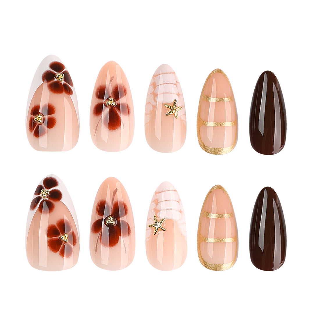 Artful nail art with glamorous accents and elegant embellishments Kalsten