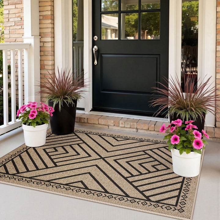 Intricate Floral Design Runner Mat