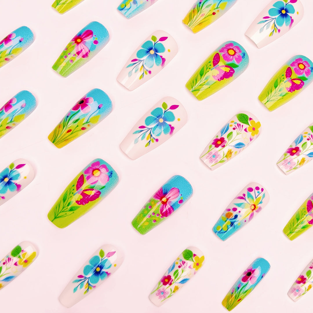 3D Floral Design Nail Art Kalsten