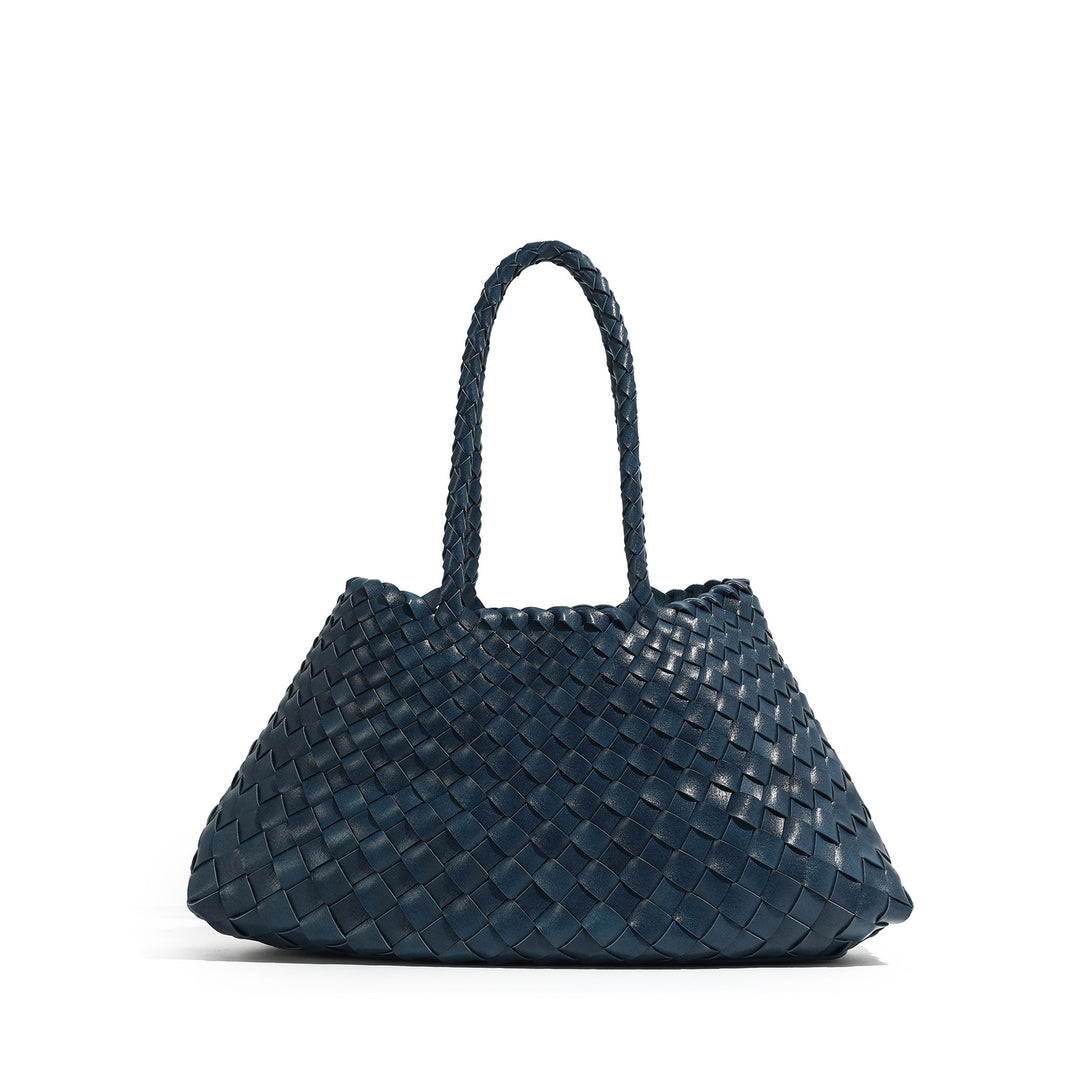 Handcrafted Woven Leather Tote Kalsten