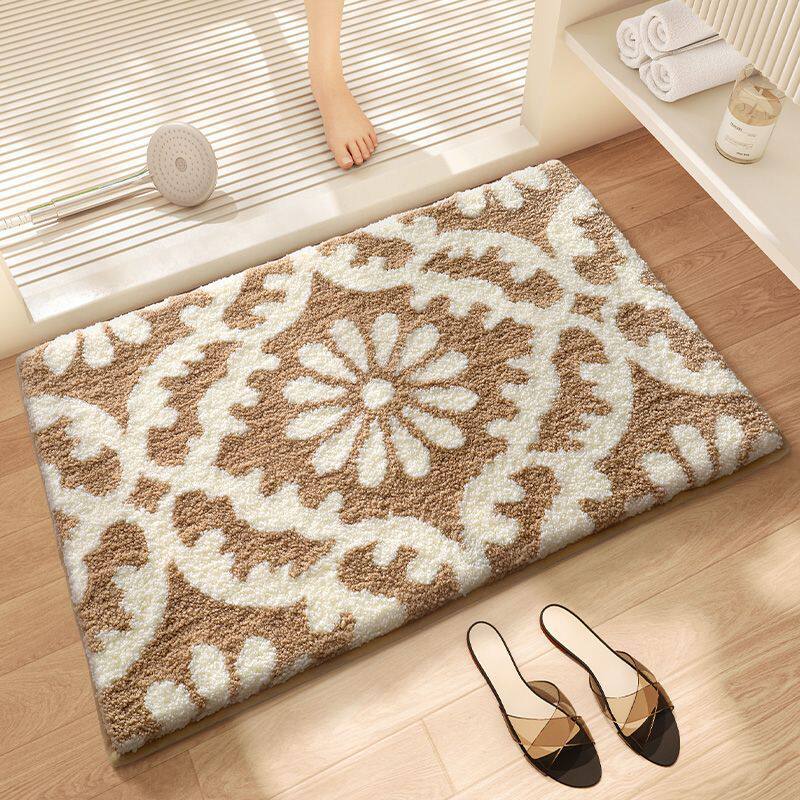 Plush Decorative Bath Mat Kalsten