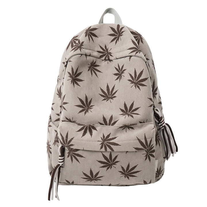 Stylish Leaf-Patterned Backpack Kalsten
