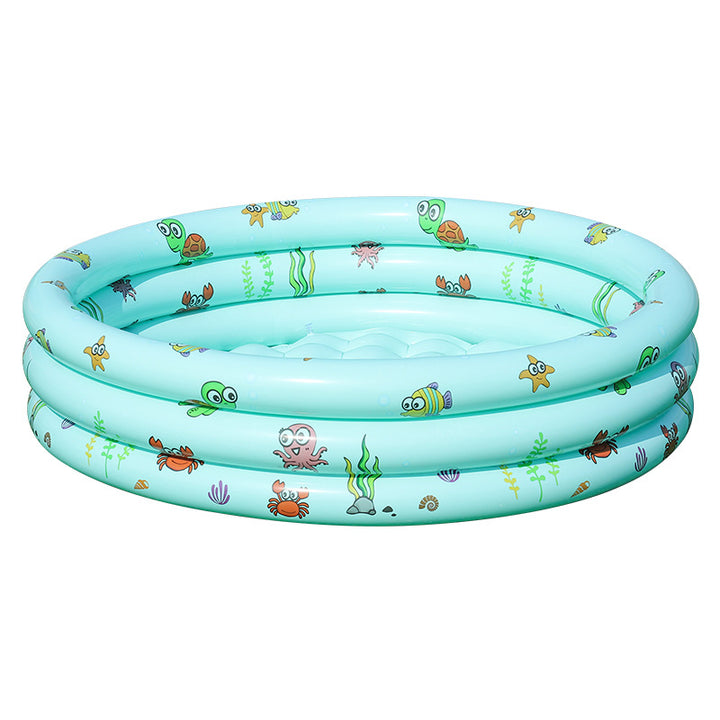 Women's Inflatable Children's Swimming Pool with Fun Sea Motifs Kalsten