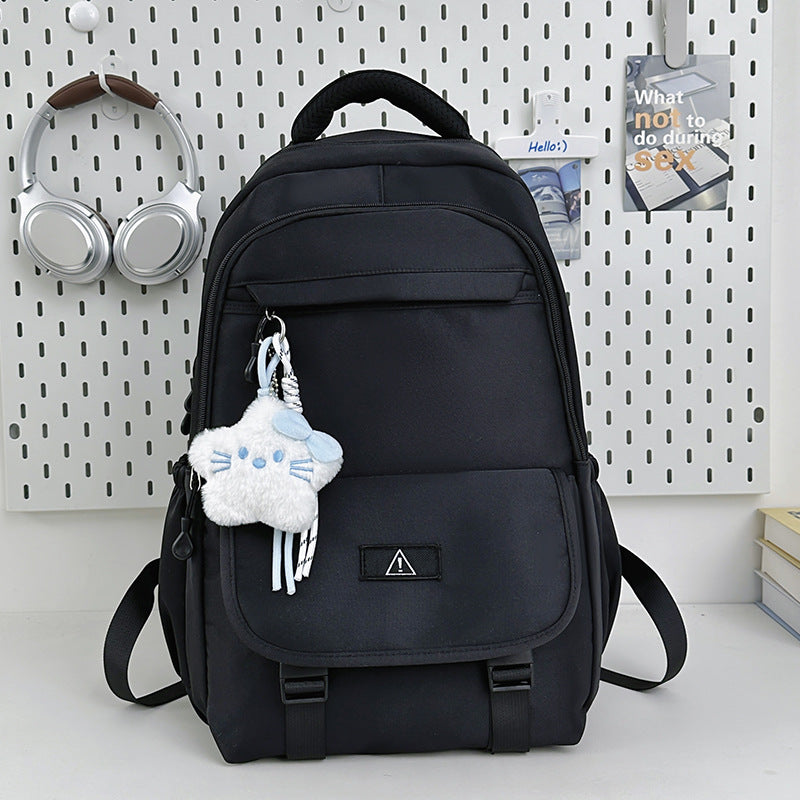 Stylish Multi-Functional Backpack with Plush Keychain Kalsten