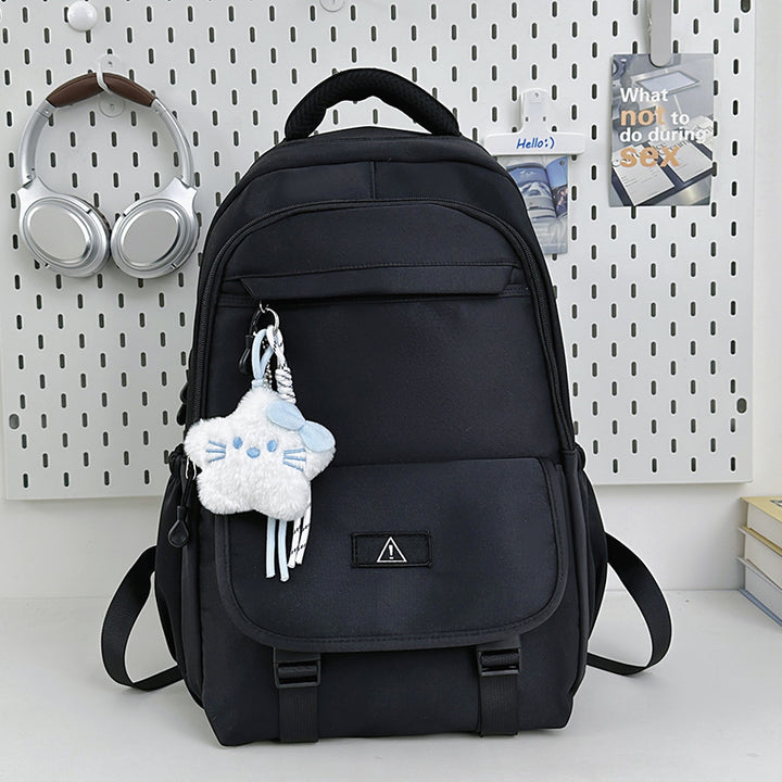 Stylish Multi-Functional Backpack with Plush Keychain Kalsten