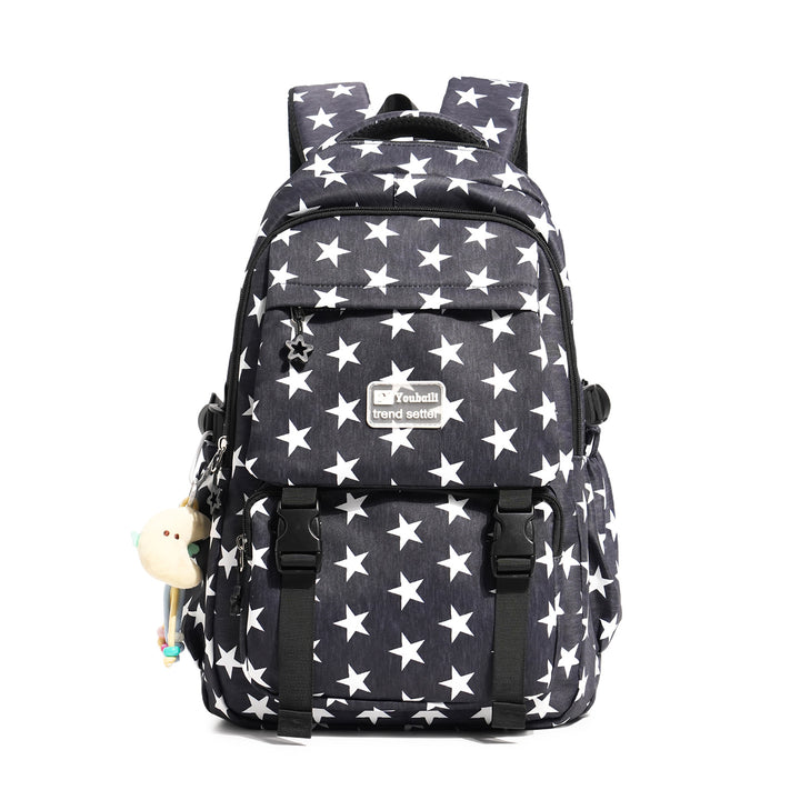 Stylish Star-Embellished Casual Backpack Kalsten