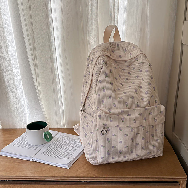 Floral Patterned Casual Backpack Kalsten