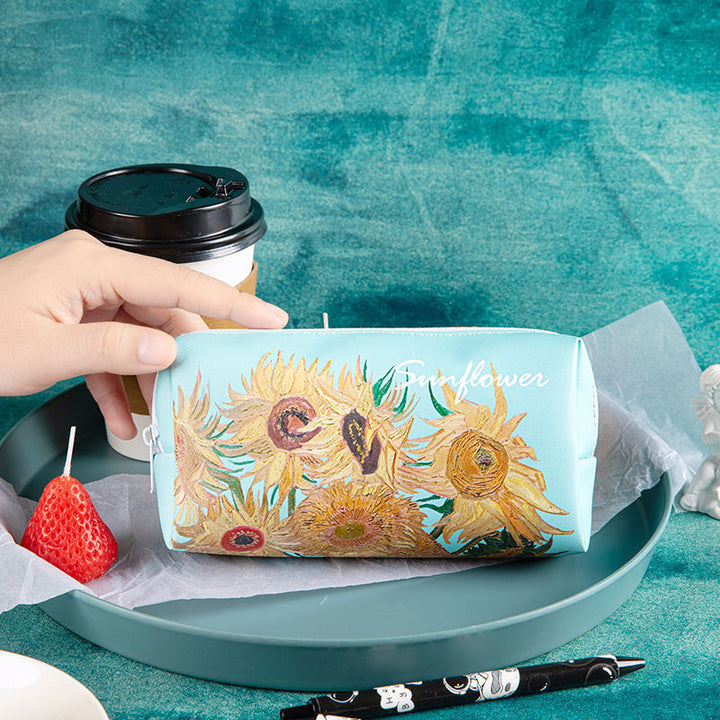 Artistic Floral Pattern Pencil Case