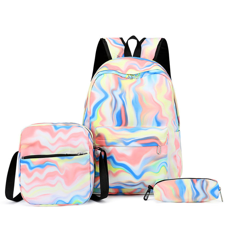 Stylish backpack with matching crossbody bag and pencil case Kalsten