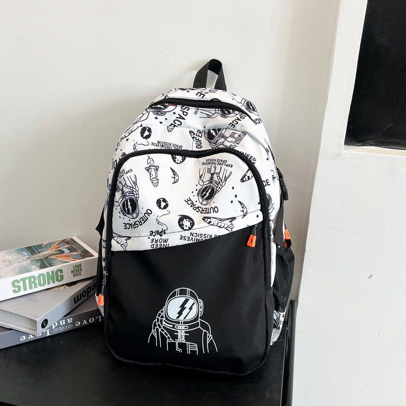 Astronaut-Themed Graphic Backpack