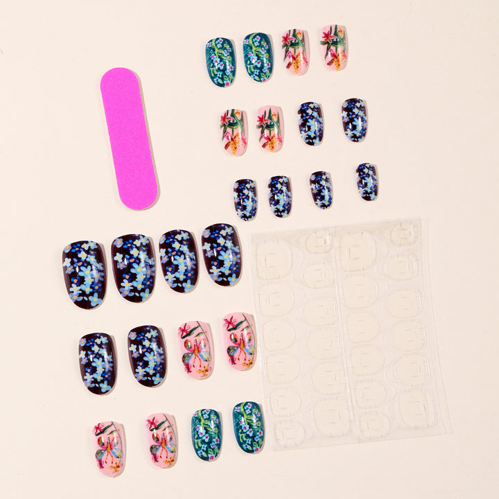 Vibrant Floral Nail Art Design Kalsten