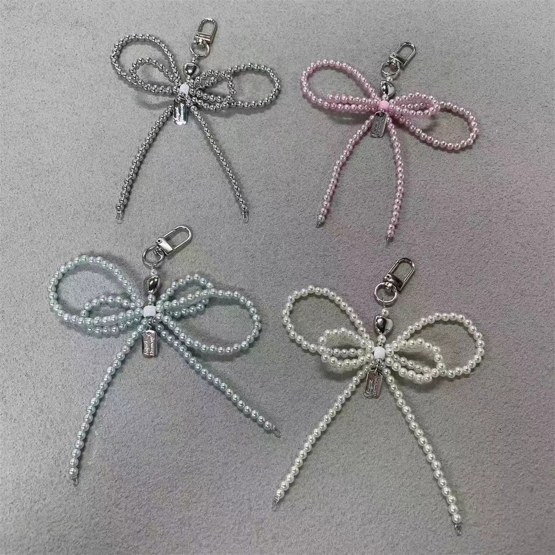 Elegant Pearl Bow Keychain Kalsten