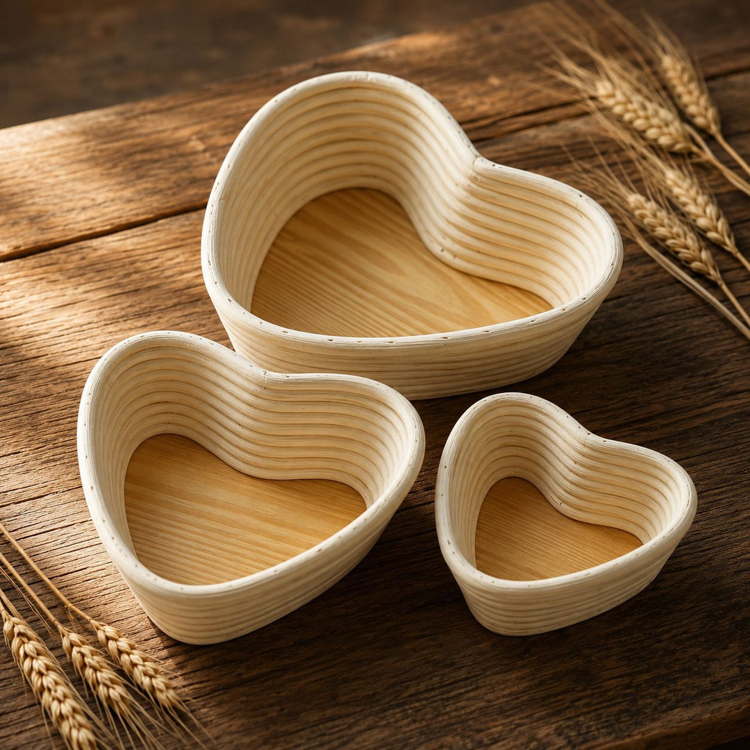 Artisan Heart-Shaped Woven Storage Basket Kalsten