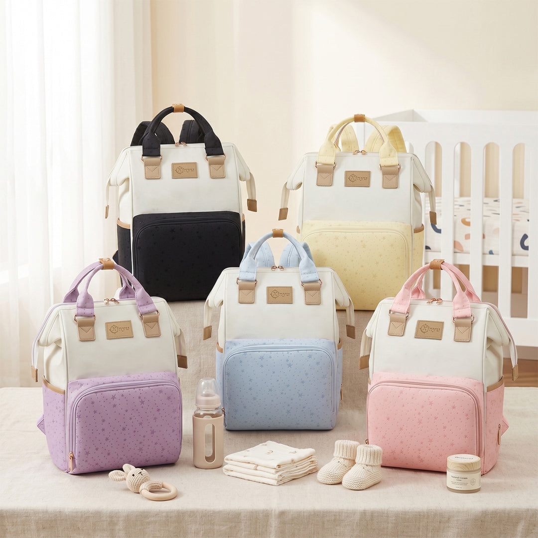 Star-Patterned Multi-Compartment Backpack Kalsten
