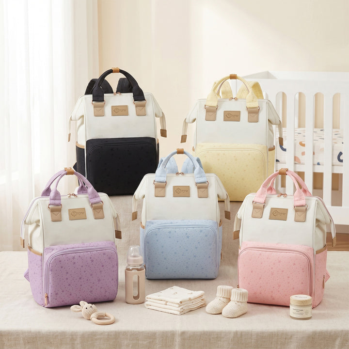 Star-Patterned Multi-Compartment Backpack Kalsten