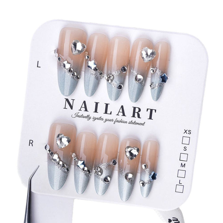 Artificial nails with elegant ombre finish Kalsten