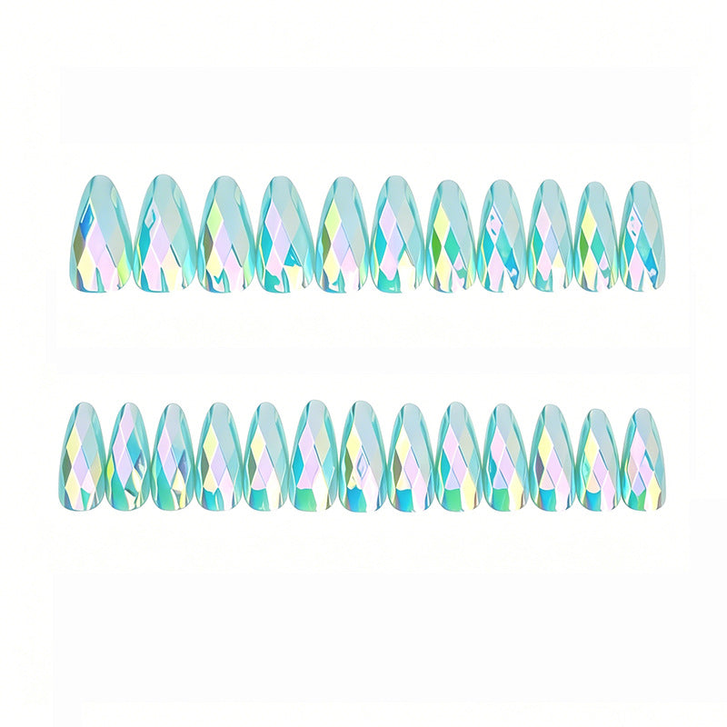 Elegant Geometric Design Nail Art Extensions Kalsten
