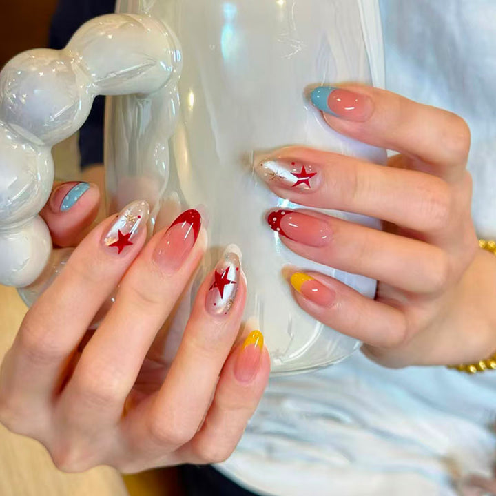 Whimsical Bunny-Themed Press-On Nail Art Set Kalsten