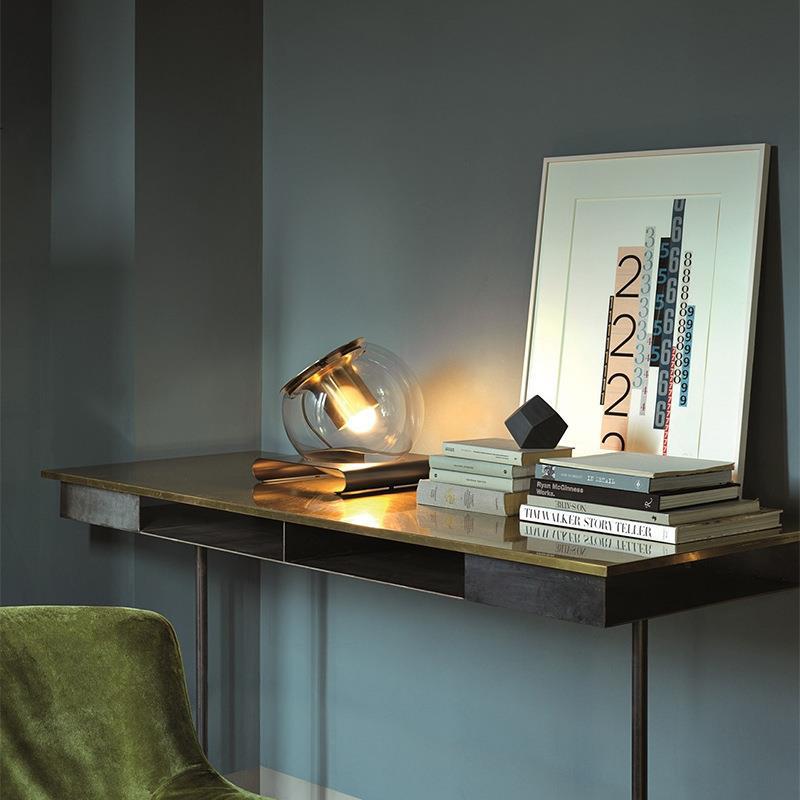 Modern Glass Sphere Table Lamp