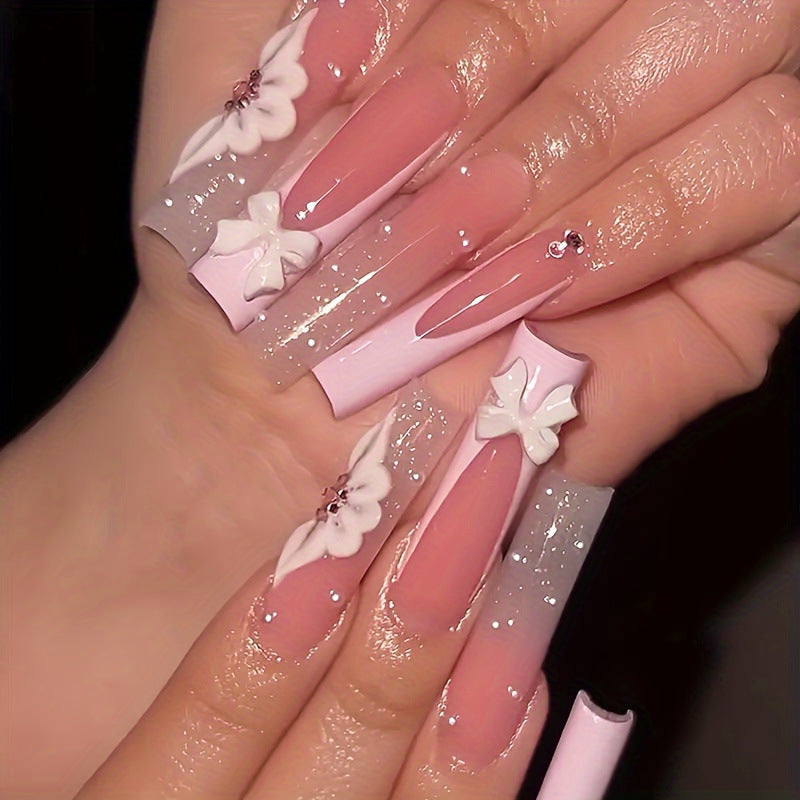 Floral 3D Nail Art Extensions Kalsten