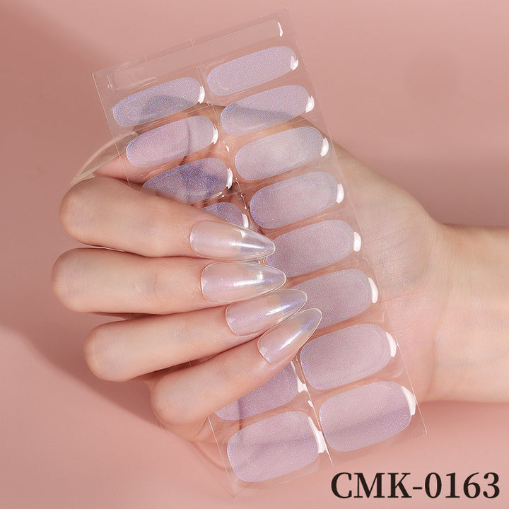 Glossy Press-On Nail Wraps