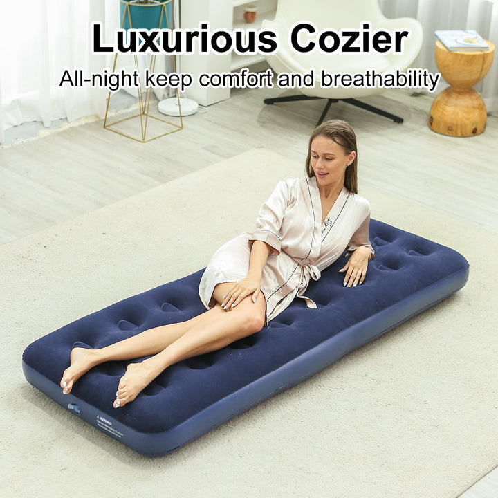 Ladies Inflatable Luxury Air Mattress with Soft Velours Surface Kalsten