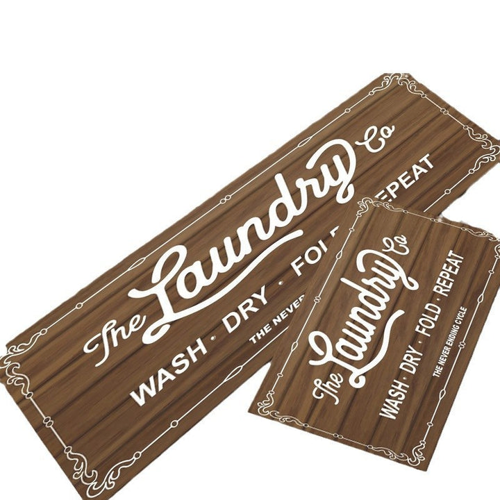 Vintage-Inspired Laundry Room Area Mat Kalsten