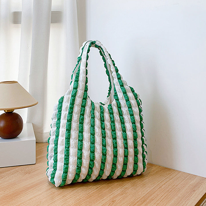 Cozy Textured Shoulder Tote