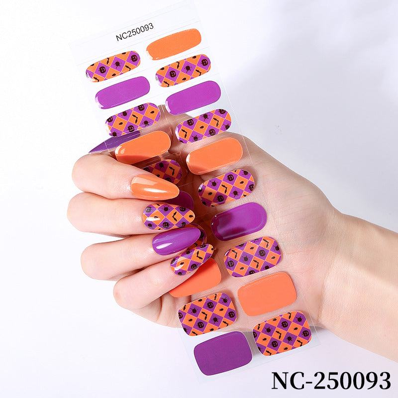 Halloween-Themed Nail Art Wraps