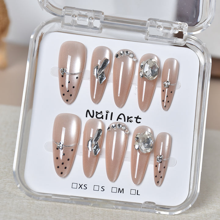Premium Glamorous Press-On Nail Extensions Kalsten