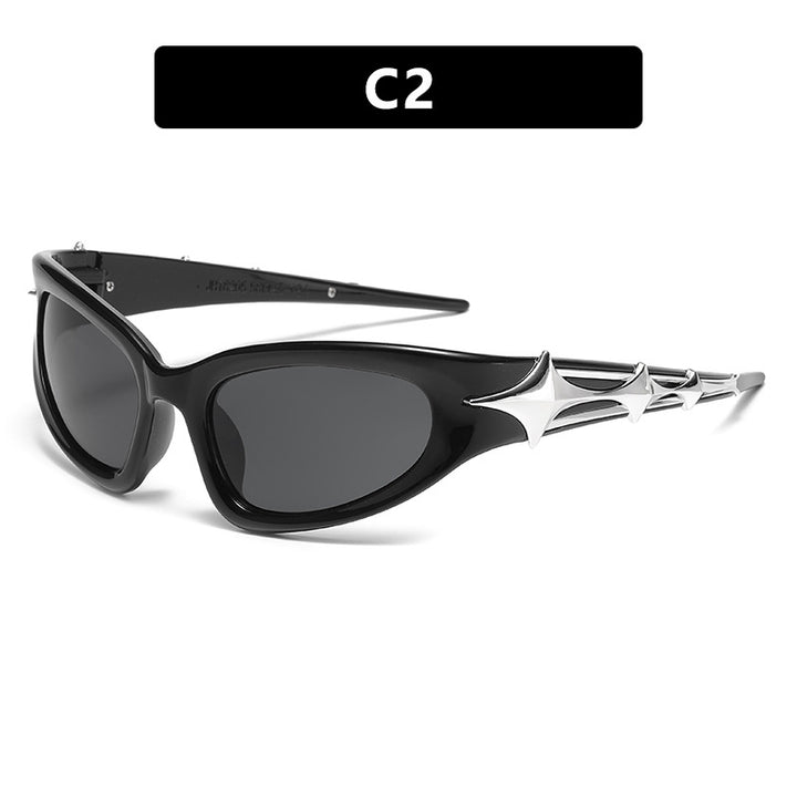 Women futuristic sunglasses with unique star design Kalsten
