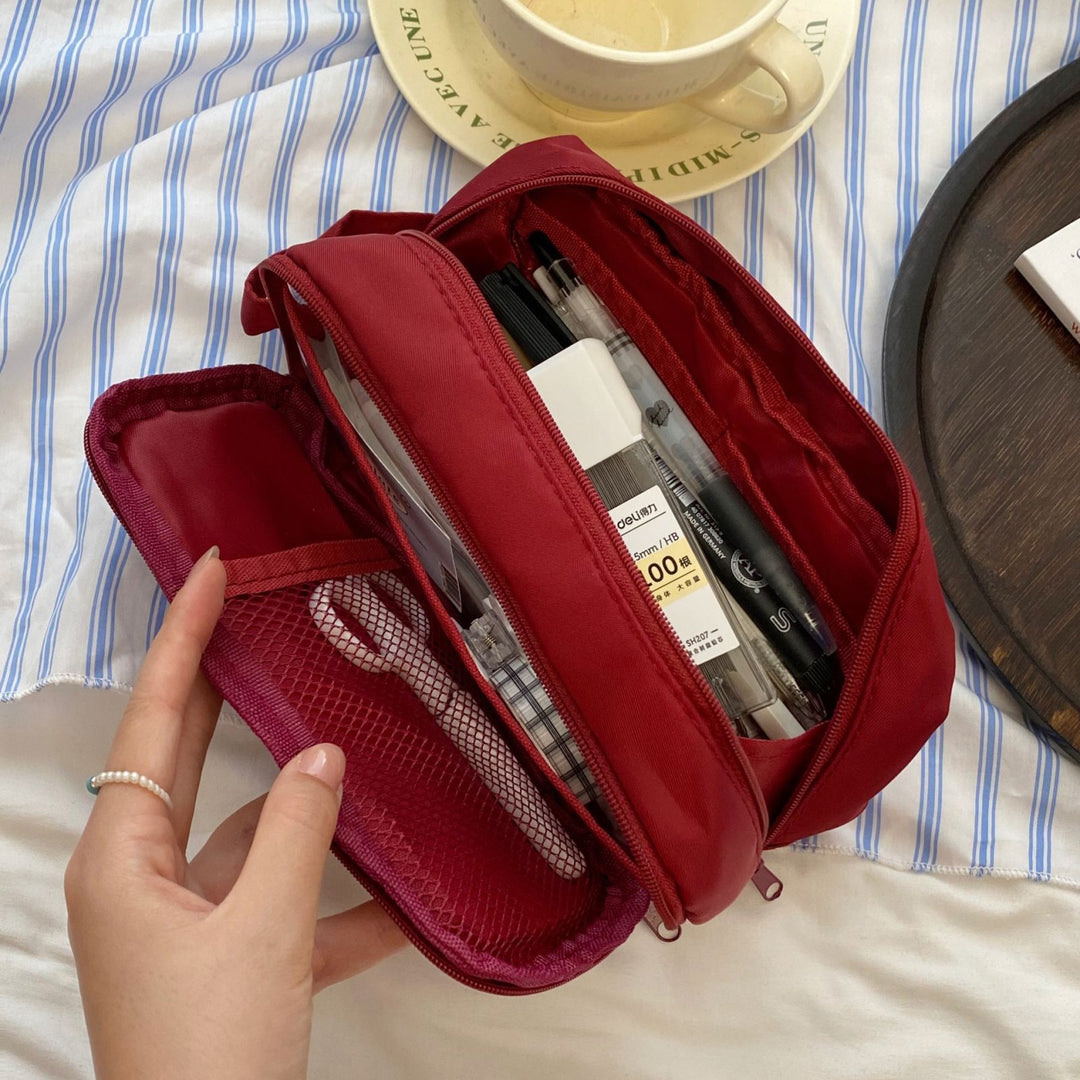 Versatile Multi-Compartment Pencil Case
