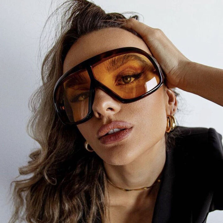Ladies oversized sunglasses in fashionable tortoiseshell pattern Kalsten