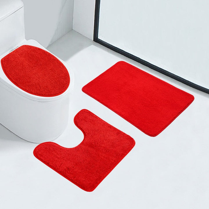 Soft Plush Bathroom Mat Set
