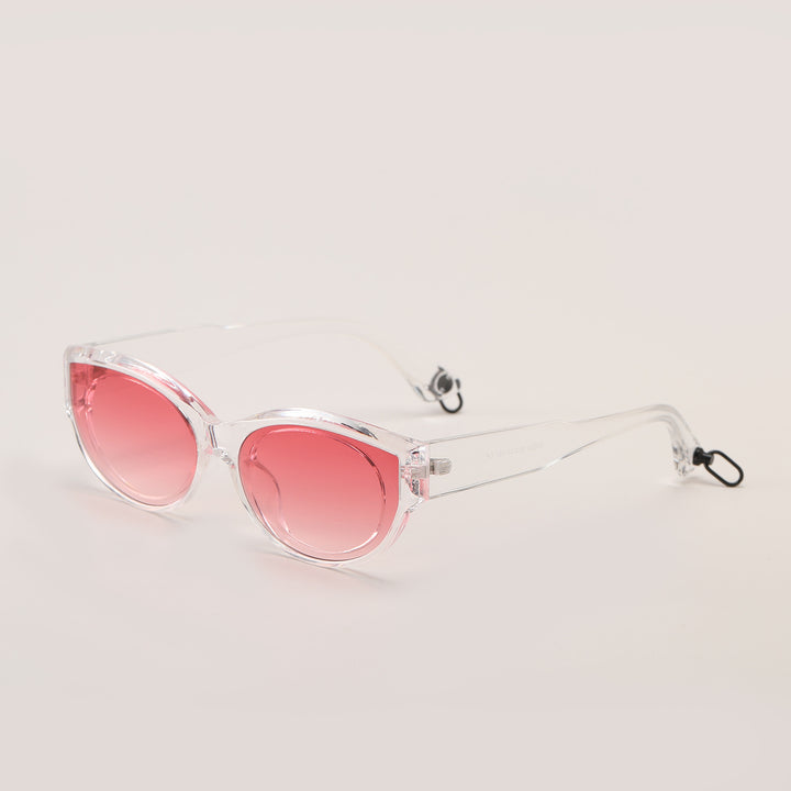 Women's fashionable sunglasses with transparent frame and UV protection Kalsten