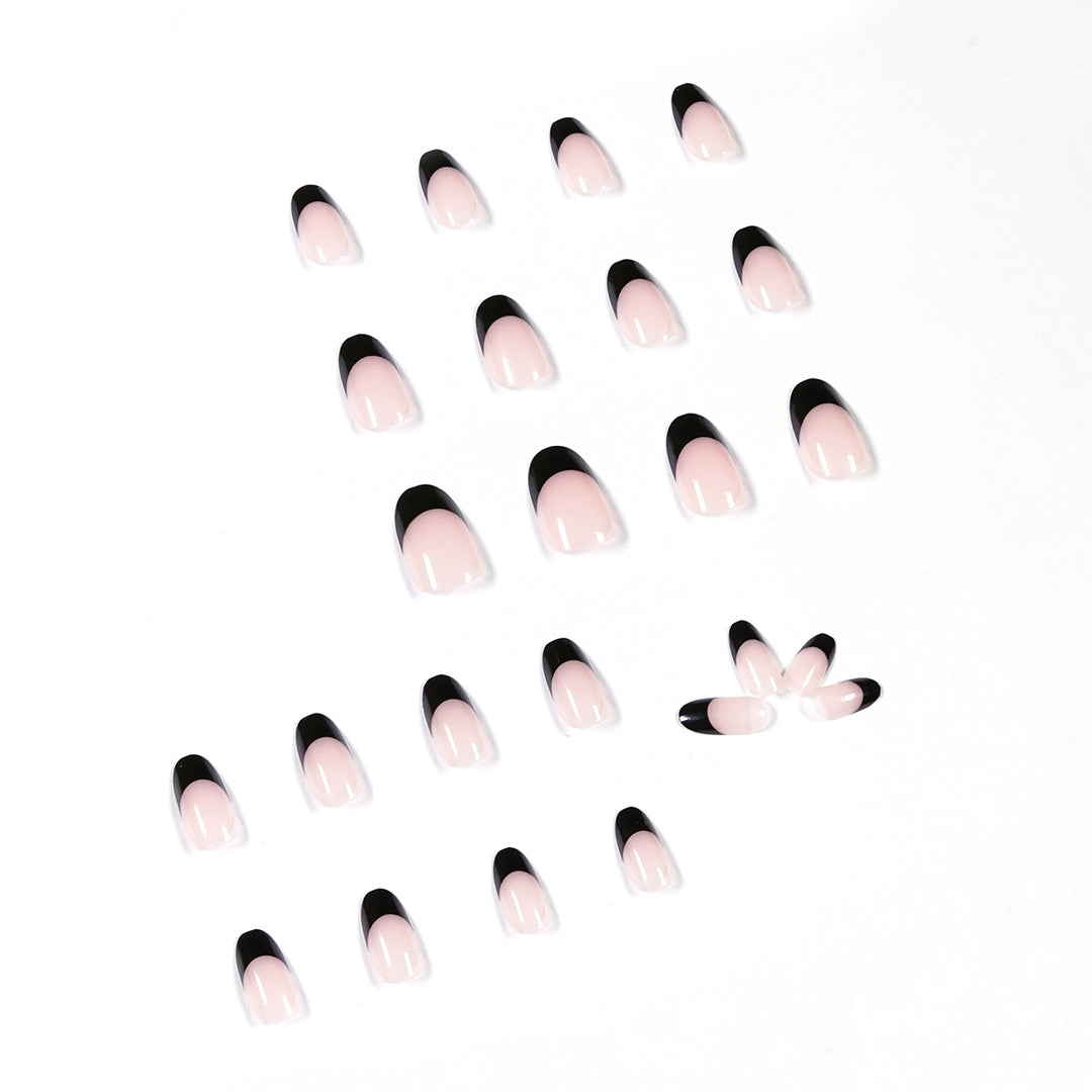 Artful Nail Art with Elegant French Tip Design Kalsten