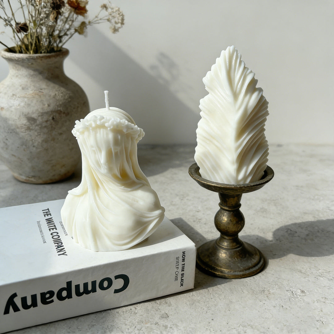 Artistic Virgin Mary Candle Holder