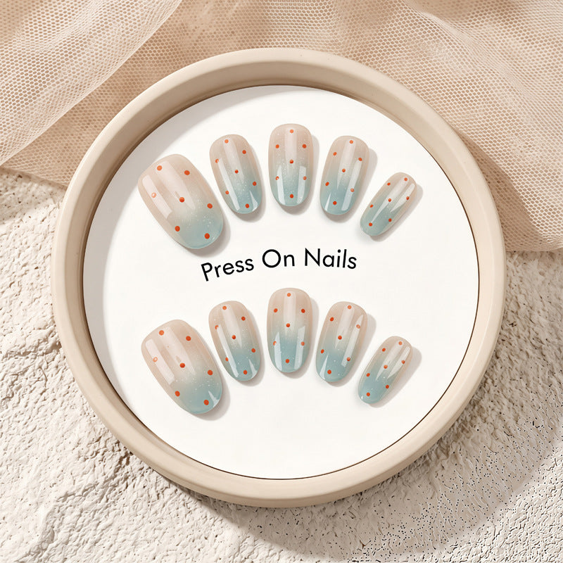 Decorative Press-On Nail Art with Ombre Design Kalsten